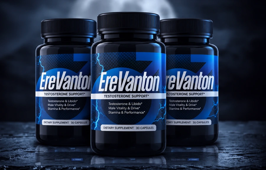 Three jars of EreVanton&reg; on wet slate under moonlight